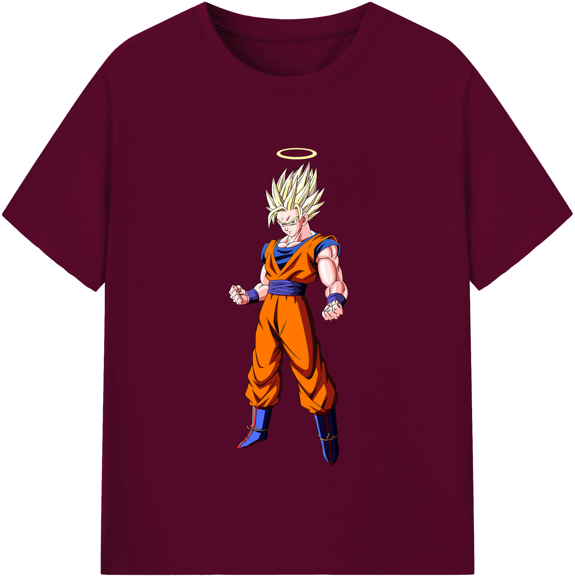 （画像用） ドラゴンボール 孫悟空（そん ごくう）Son Goku カカロット DRAGON BALL Kakarotto レディースカジュアルプリントTシャツ（綿100％）